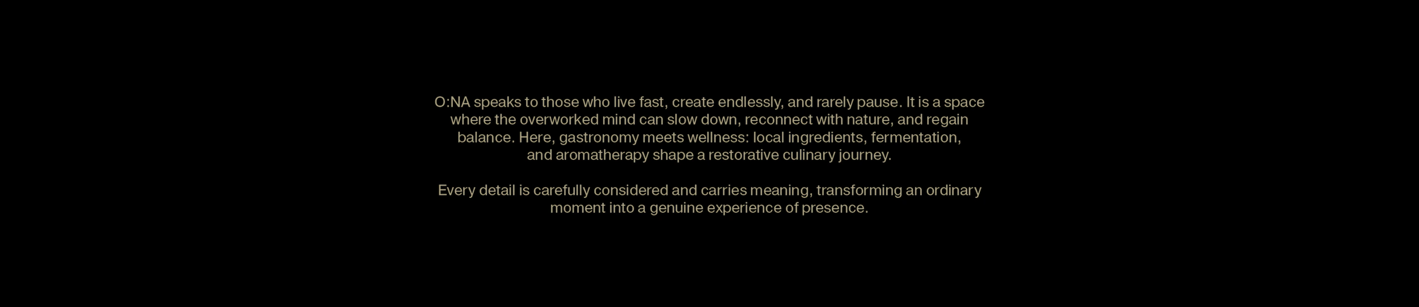 O:NA / Forest Gastro Space project visual 5